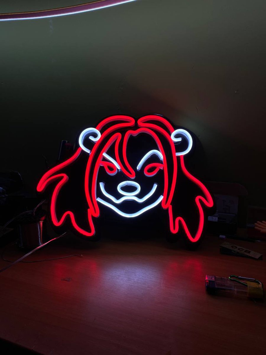 Furry convention mascots) #neonsign #neon #furryart