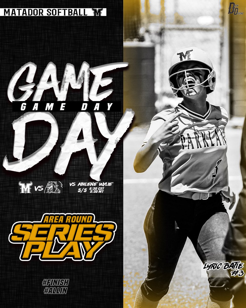 DrewwDesigns's tweet photo. It’s Game Day! Good luck @MatadorSoftbal1! 🥎🔥

@Coach_Rocha2 @leighadrian @GeorgianiseT @virginia_luvv @YISDAthletics1 @JSalgado_PHS @phsmats @am_blessed_yes @Fchavezeptimes https://t.co/HwBbSmsDHL