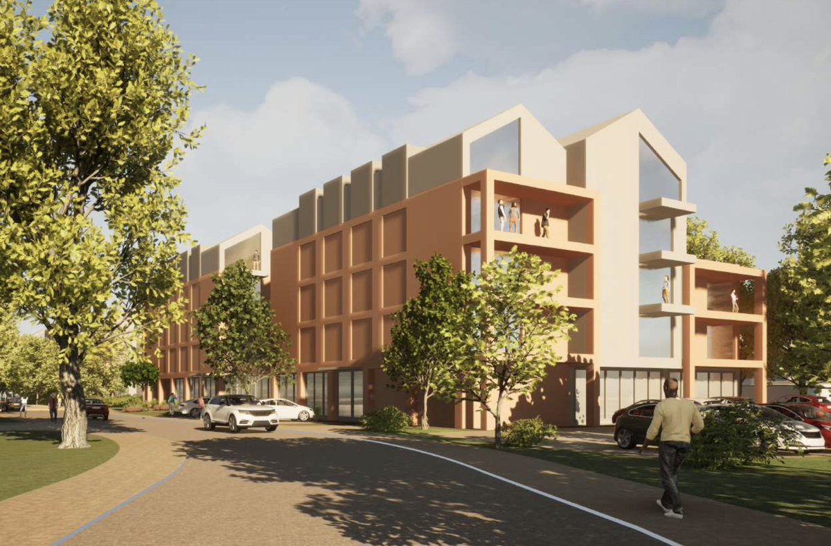 snugarchitects's tweet photo. It is great to be working with BCP Council on a major development at the Hawkwood Road site in Boscombe. The scheme will provide 80 apartments, a doctors surgery, a community centre and new public realm, including a park and public carpark. https://t.co/31ApK2egPN