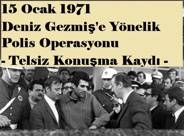 15 Ocak 1971 Tarihinde #DenizGezmiş’in yakalanmasına yönelik polis operasyon ses kaydını ilk defa yayınlıyorum. Yarın ikinci ses kaydını yayınlayacağım. #ÜçFidan #6Mayıs youtu.be/SOpqXdgu274