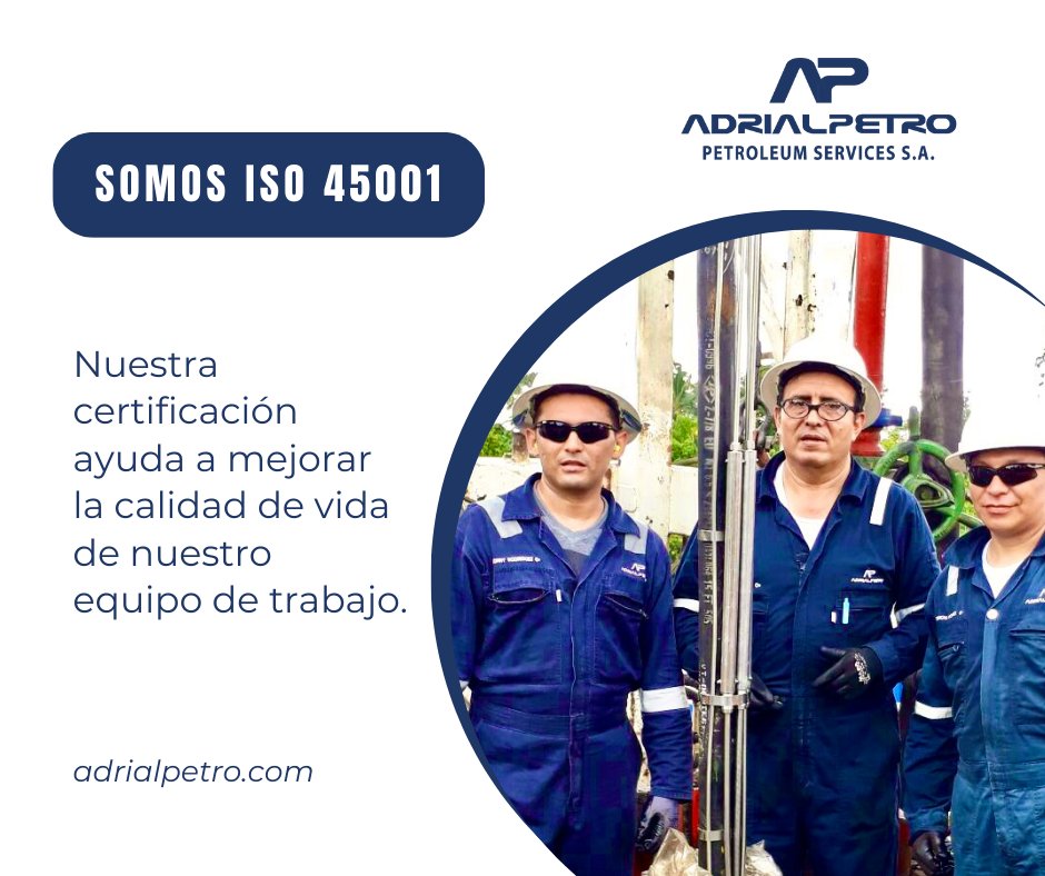 🤝La implementación de la ISO 45001 ayuda a las organizaciones a garantizar la seguridad y la salud de los trabajadores y mejorar su desempeño en este ámbito.

#SomosISO45001 #SomosSeguridad