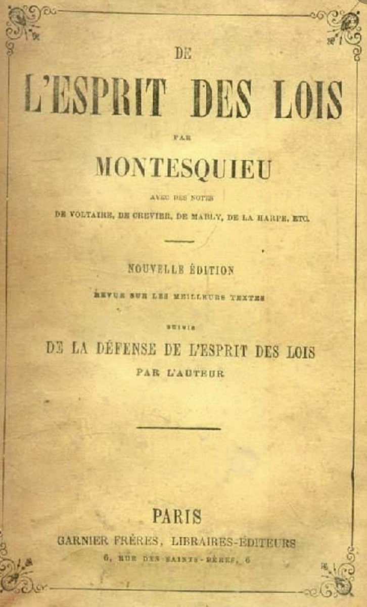 QuinteroOlmos's tweet image. Una lectura recomendada para hoy: MONTESQUIEU y la separación de poderes: