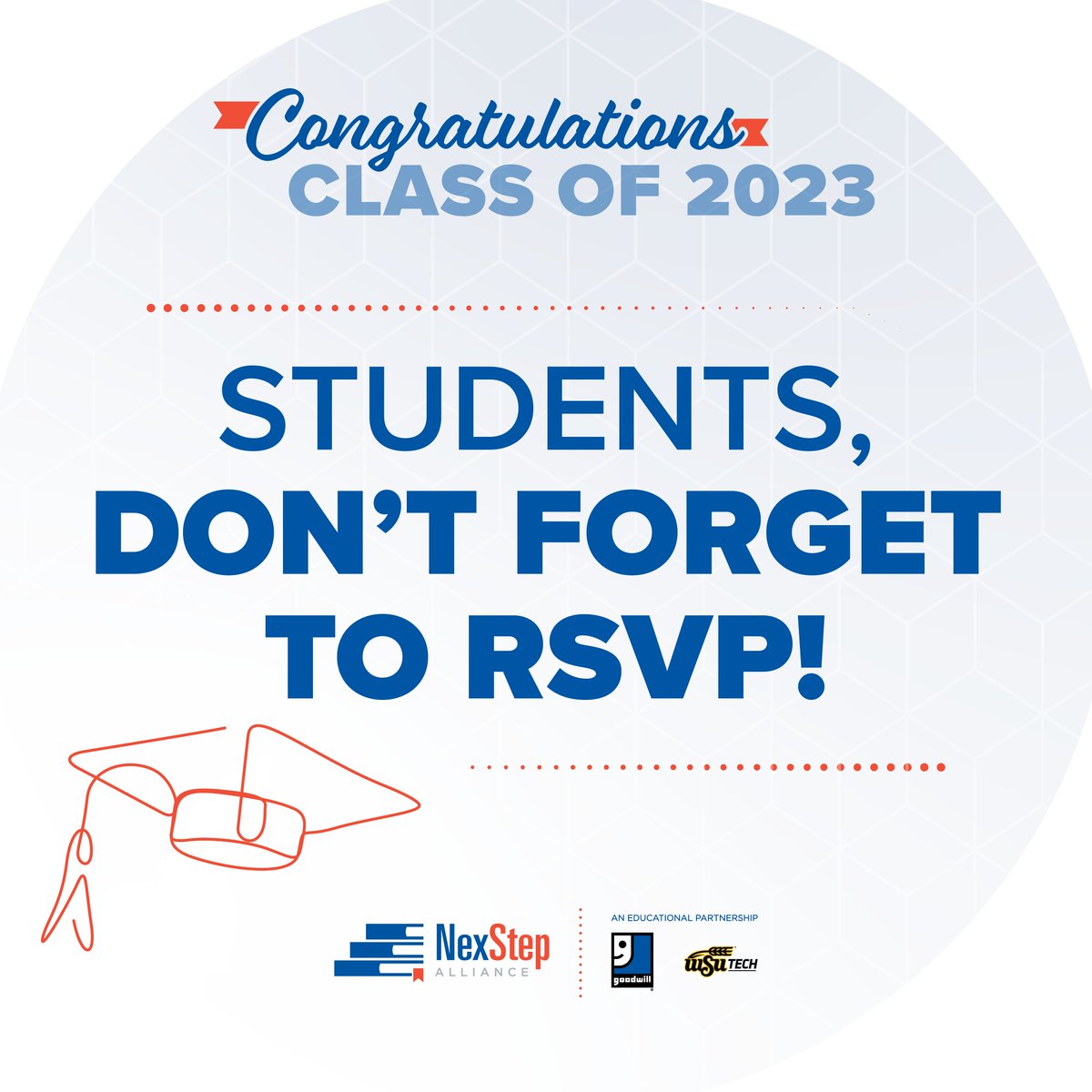 Are you a student attending graduation? Be sure to RSVP by calling ☎️ 316-677-1150. There are just a few weeks left until you cross the stage at the Wichita State University Metropolitan Complex. All of you have worked very hard and we cannot wait to celebrate with you! 🎉🎓