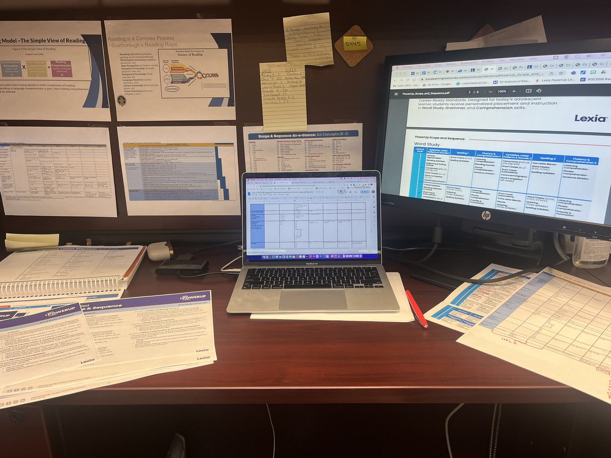 MellyT3182's tweet photo. Spending the day aligning scope and sequences to ensure our programs work together. #BGCLiteracy @BGCDSB #ilovemyjob #systematicinstruction #RighttoRead https://t.co/RYtX4gUnNK