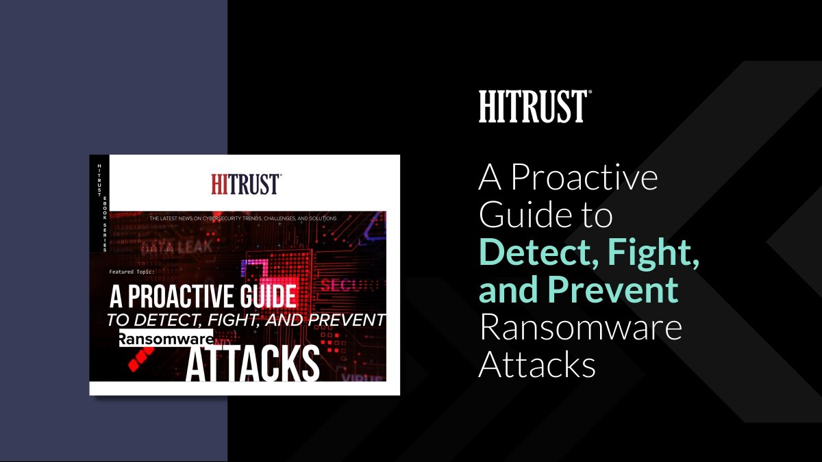 HITRUST's tweet image. Learn more about how HITRUST i1 can help you proactively prevent, detect, and fight ransomware attacks with our free eBook: hubs.ly/Q01MScGQ0 

#HITRUST #HITRUSTCSF #CloudComputing #Security #Privacy #Compliance