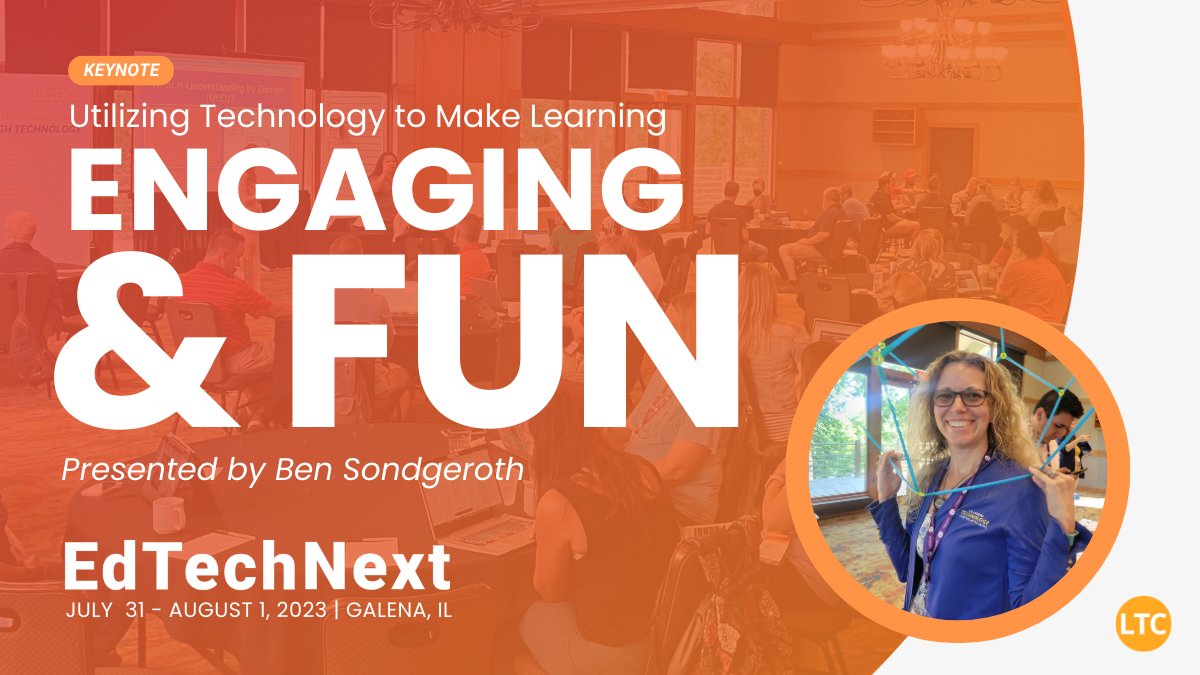 ltcillinois's tweet photo. At this year’s #EdTechNext keynote, join @Mr_Sondgeroth to discover the latest tech tools for making learning engaging & fulfilling for every student.
All of that & more is waiting for you in Galena (just a quick, scenic drive from Chicago) 🚗
📝REGISTER https://t.co/zFSRN2I9zQ https://t.co/8F8w69h6gk