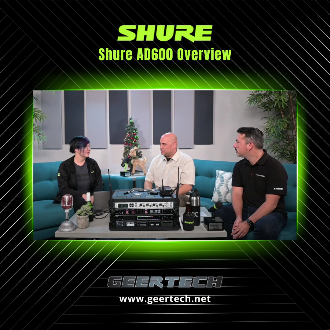 GeerTech's tweet image. Check out our inaugural episode of Jennerally Speaking with Jenn Liang-Chaboud from @shure! We go over Shure's new AD600 Axient Digital Spectrum Manager
youtu.be/qc2A3D2zAHo

#Audiogeer #GeerTech #GeerTalk #ProAV #ProAVL #AVL #AVTweeps #Shure #SoundExtraordinary #StemEcosystem