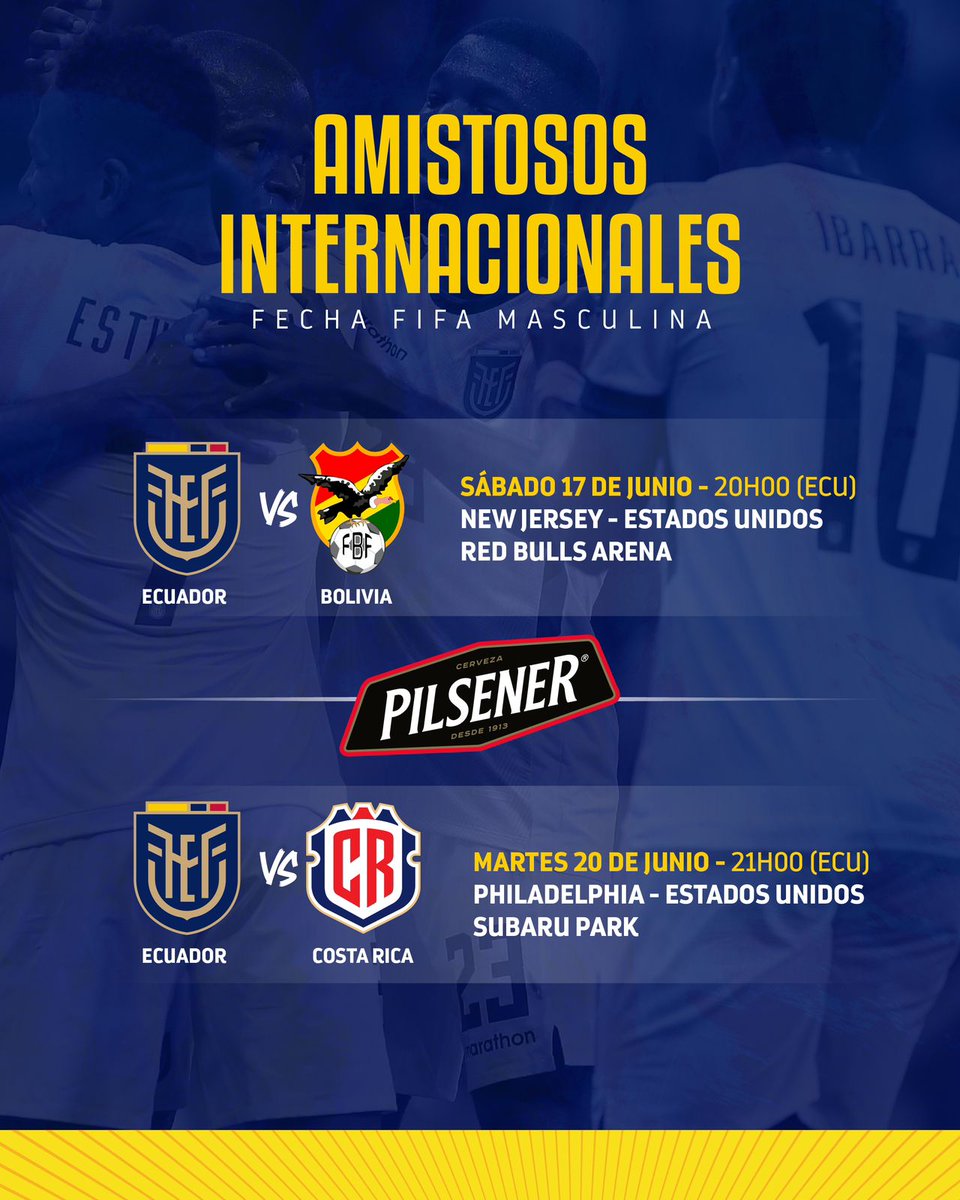 RadioManaba's tweet photo. Estos son los encuentros de #Fútbol que jugará @LaTri 🇪🇨 en la doble Fecha FIFA de junio. https://t.co/PxrSJaWlUc