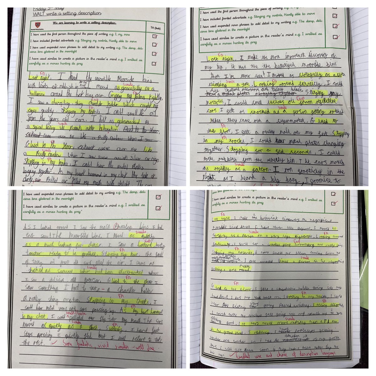 MrArnoldMPA's tweet photo. This week, Year 4 have been preparing, and today writing, setting descriptions with the aim of luring the Droylsden Metal Man back to Moorside. Hopefully he will take the bait… @moorsidepa #moorsidepa #moorsidepaenglish https://t.co/tTPf44ubH3