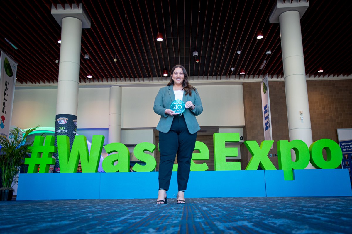 Waste_Pro_USA's tweet photo. Congratulations, Samantha 👏 on receiving your @Waste360 @Waste_Expo 40 Under 40 Award in New Orleans.

#GoWithThePros #NOLA #WasteExpo #Team #Leadership #40Under40 #WomenInWaste https://t.co/41uEJSBzdm