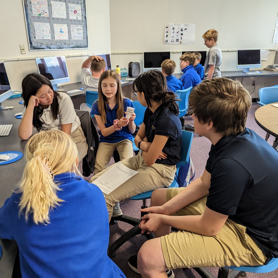 MillwoodSchool's tweet image. In Design class the sixth graders showed the fifth graders an existing app they were practicing redesigning. The sixth graders then interviewed the fifth graders to find out their hobbies, interests, and needs. They will get together soon to test the designs. #DesignClass