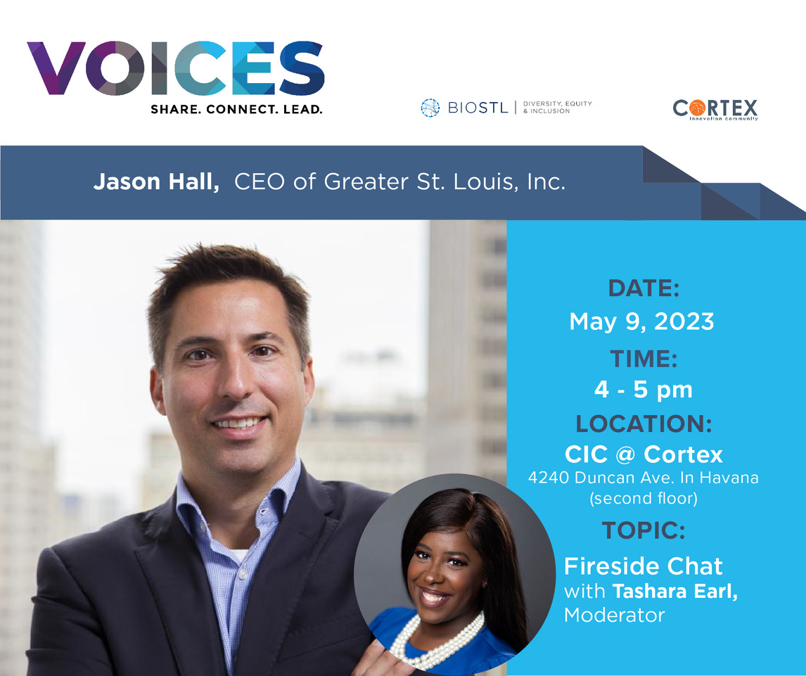 STEMequitySTL (@stemequitystl) on Twitter photo Stop by VOICES' monthly meeting <a href="/CortexSTL/">Cortex</a> to participate in a fireside chat with <a href="/JasonHallSTL/">Jason Hall</a>, CEO of <a href="/GreaterSTLinc/">Greater St. Louis, Inc.</a>: ow.ly/7sbK50O5eBV Stop by VOICES' monthly meeting <a href="/CortexSTL/">Cortex</a> to participate in a fireside chat with <a href="/JasonHallSTL/">Jason Hall</a>, CEO of <a href="/GreaterSTLinc/">Greater St. Louis, Inc.</a>: ow.ly/7sbK50O5eBV