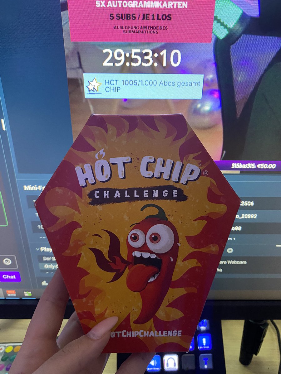 AlwaysTanja's tweet photo. We made it - 1000 Subs - 30h left - um 18:30 gibts den Chip on Stream https://t.co/WY24bVNwPu #submarathon https://t.co/Y4ARKPUcq0