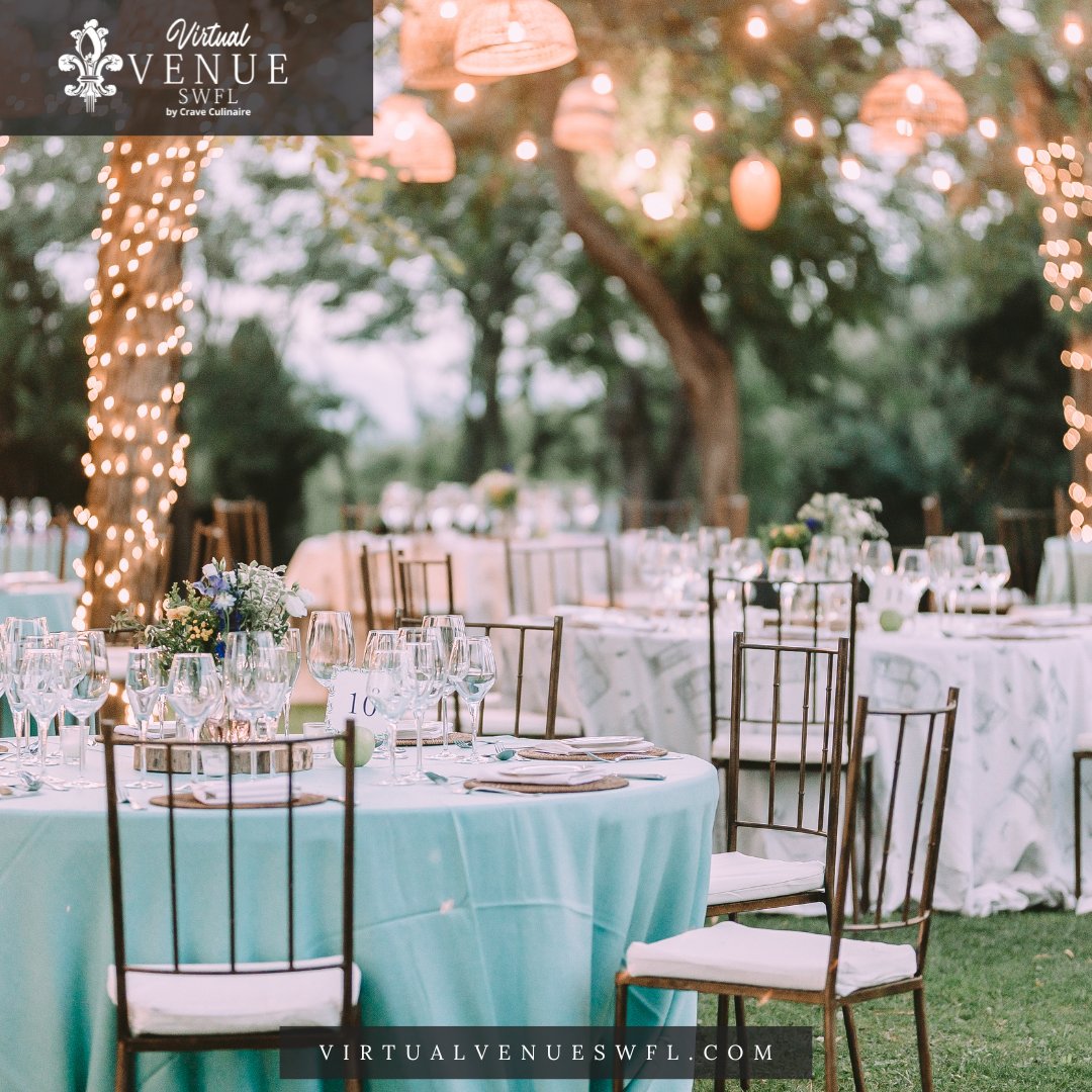 Hosting a summer wedding? Our event planning team can help you create the perfect atmosphere and handle every detail. #venuenaples #virtualvenueswfl #chefbrianroland #corporateeventspace #swfleventspace #classyvenuesinnaples #venuerental #eventspaceinnaples #privateeventspace #ev