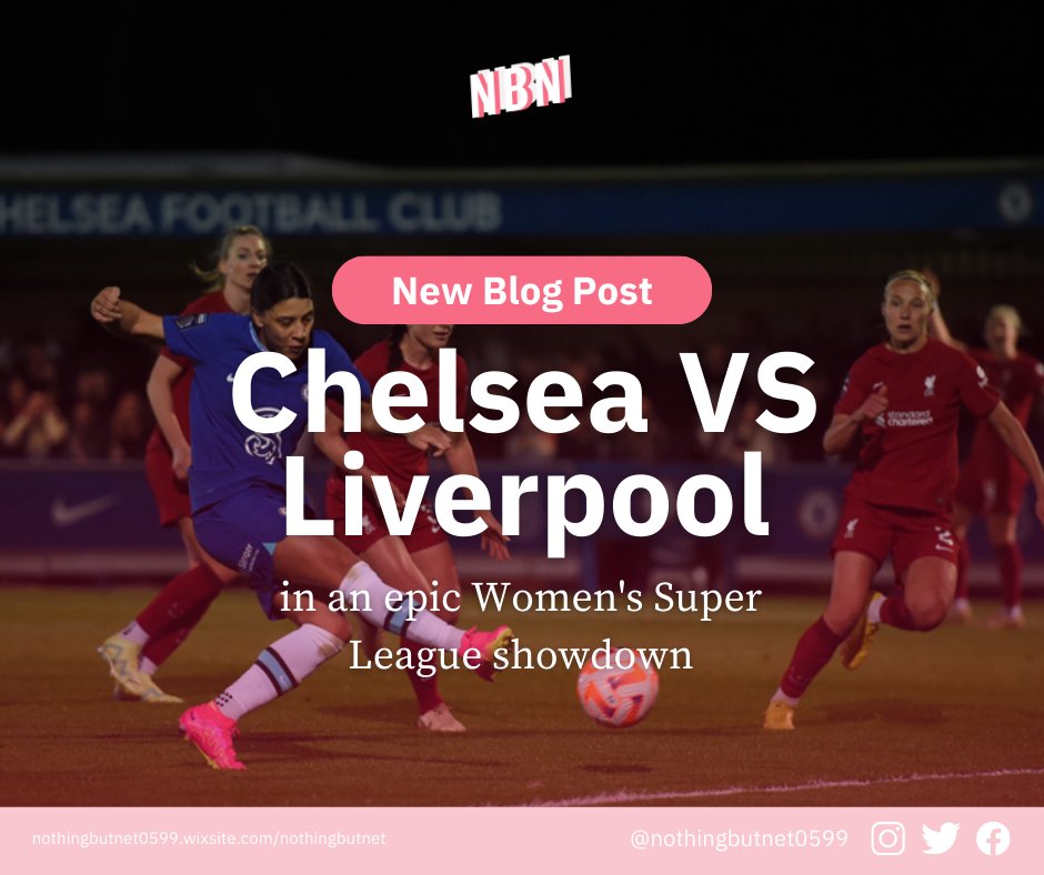 NothingButNet05's tweet photo. GOAL! Our latest blog post on the intense @ChelseaFCW vs @LiverpoolFCW WSL match is a total score! ⚽️💥

Don't miss out on all the thrilling highlights! Click the link and relive all the excitement! 🏆

https://t.co/FX1J3X2hFx
#newblogpost #wsl #chelseawfc #liverpoolwfc #football https://t.co/16q31SUe6o