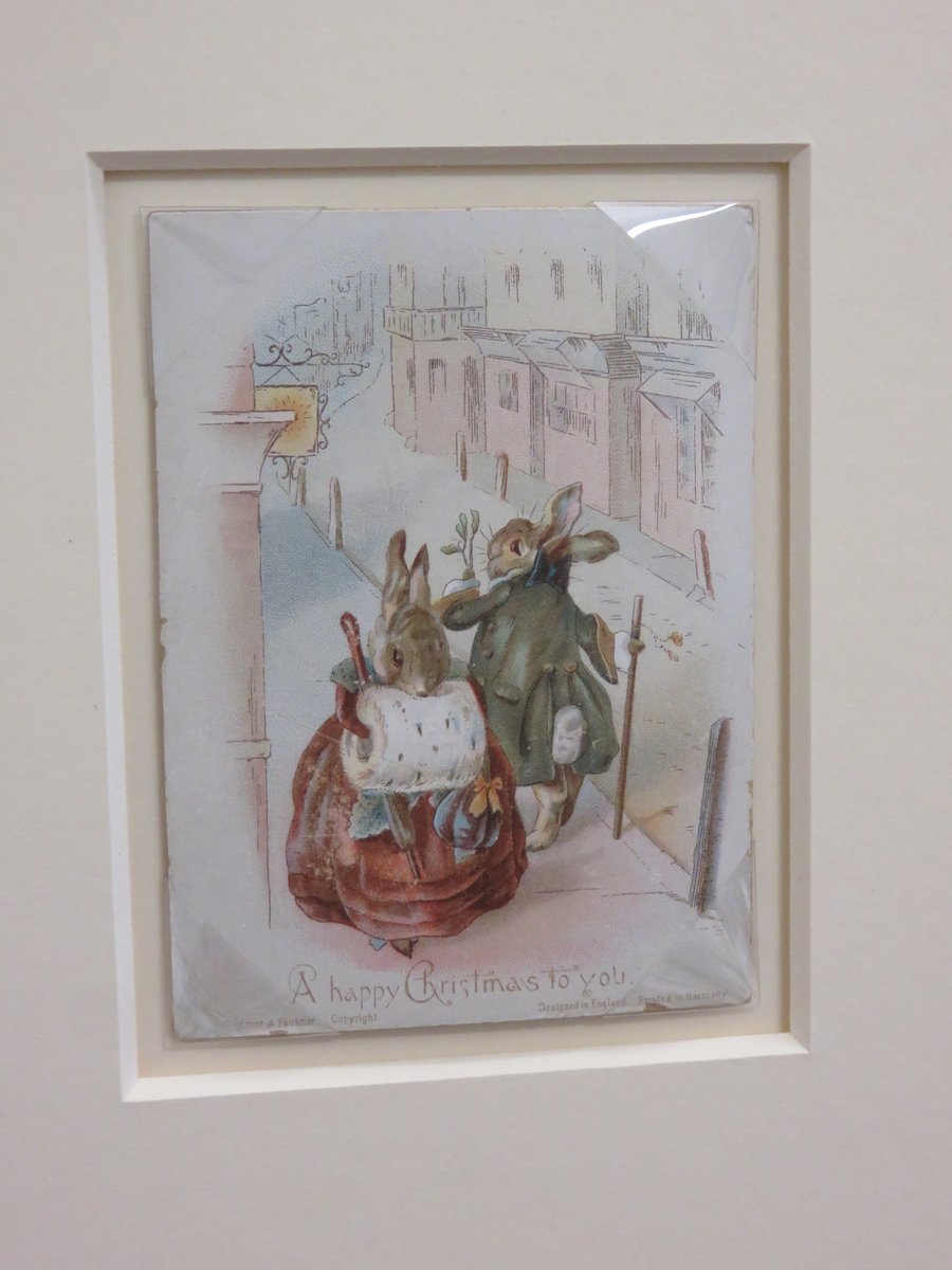 On this day in 1890 Beatrix Potter sold her first drawings to Hildesheimer &amp; Faulkner, London. They were used as greetings cards and illustrations to a book of rhymes, A Happy Pair, by Frederic E. Weatherly. We own this illustration © The Beatrix Potter Society

#BeatrixPotter