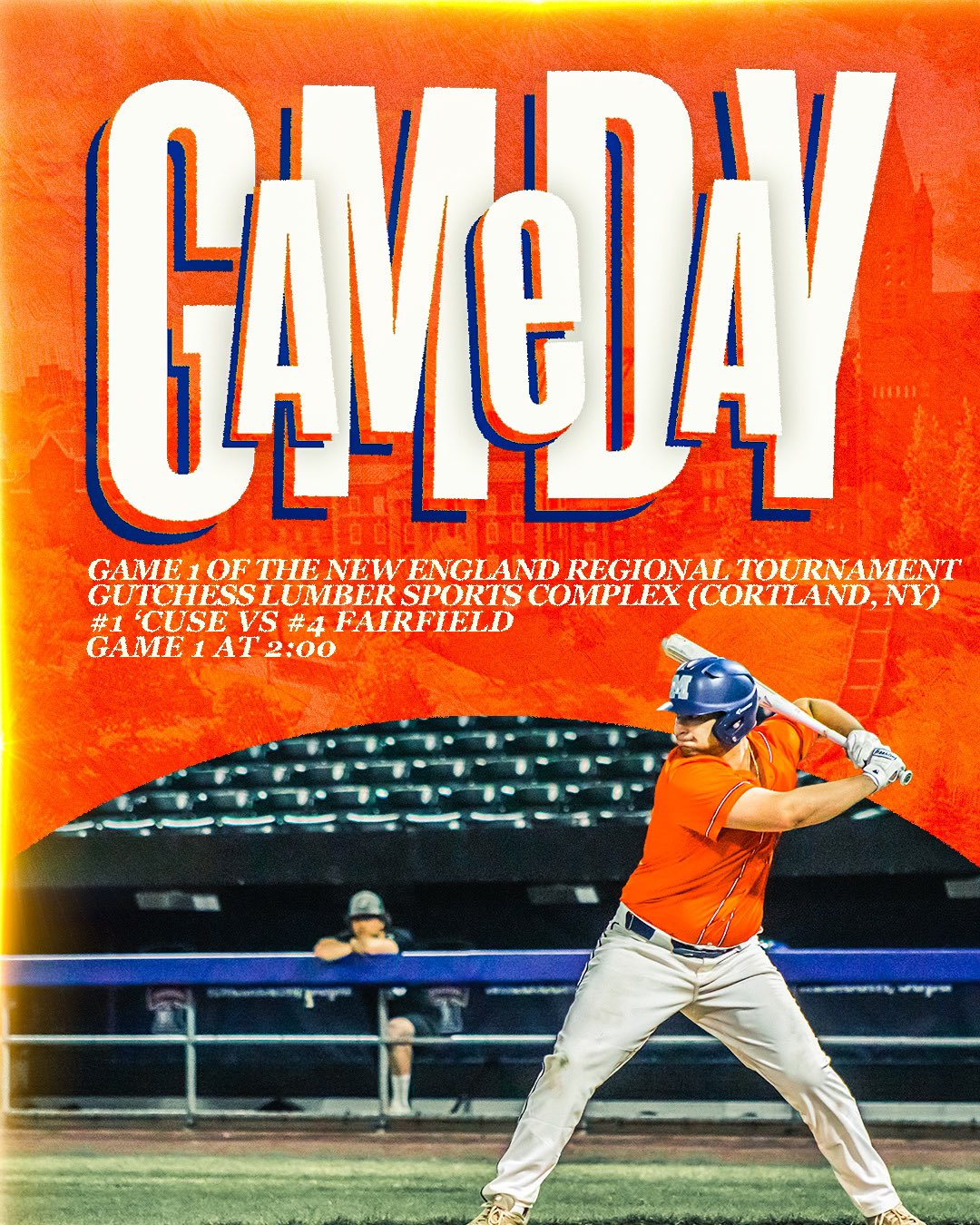 Syracuse Club Baseball on Twitter "Game 1 of the NCBA New England