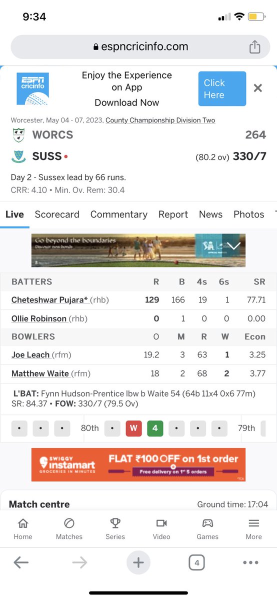 Congrats @cheteshwar1 on one more ton!! Keep them flowing @SussexCCC @BCCI #cheteshwarpujara #pujara