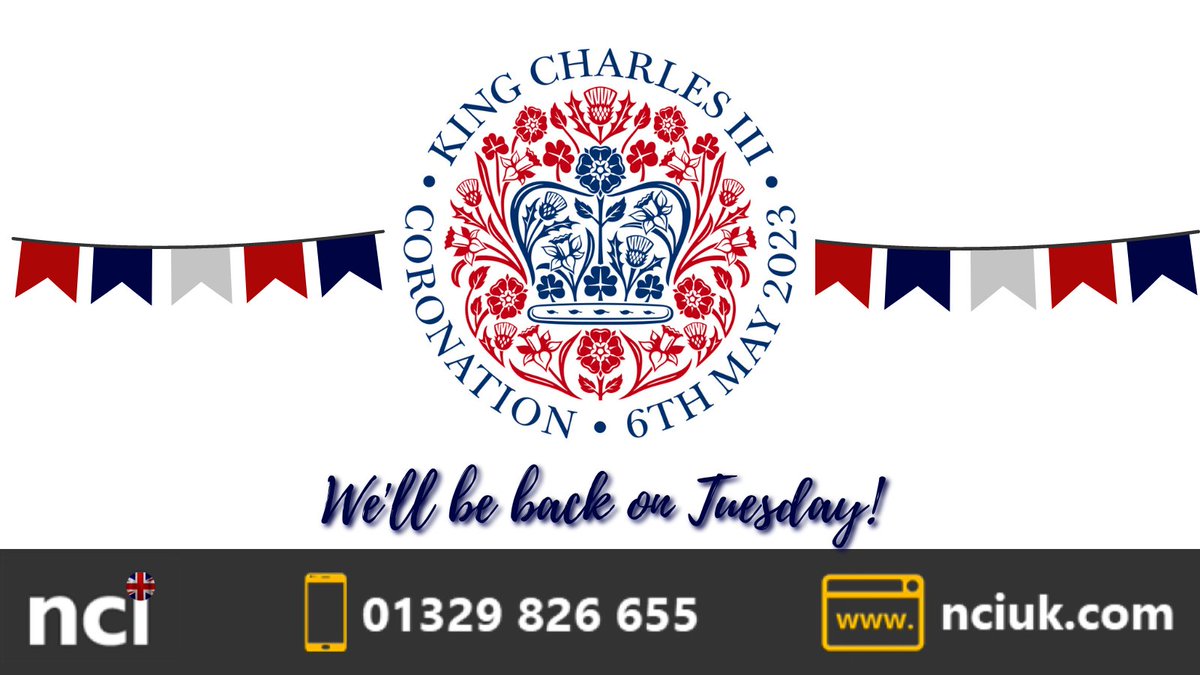 We can't get enough of these Bank Holiday weekends can we?

Enjoy this one!

We will be back on Tuesday ready to pick up from where we all left off!
#bankholiday #coronationday #kingscoronation #backsoon