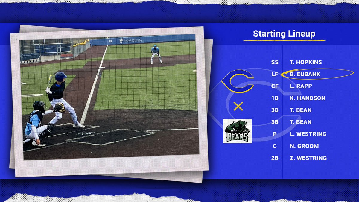 Today's starting lineup as Center takes on East @ 4pm vs <a href="/KCPS_East/">East High School</a>! Hope to see everyone there! <a href="/CenterHighScho1/">Center High School</a> <a href="/CHSAthletics58/">CHS Athletics</a> <a href="/CenterHS/">Center High School</a> <a href="/CenterSD/">Center 58 Schools</a>