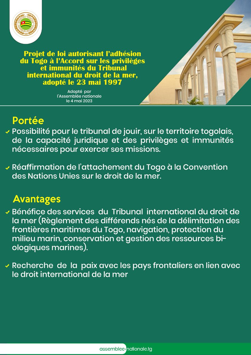 AbiraBonfoh's tweet photo. #ParlementTogo 
#Ratifications
@AbiraBonfoh https://t.co/ZMiznLbtWz