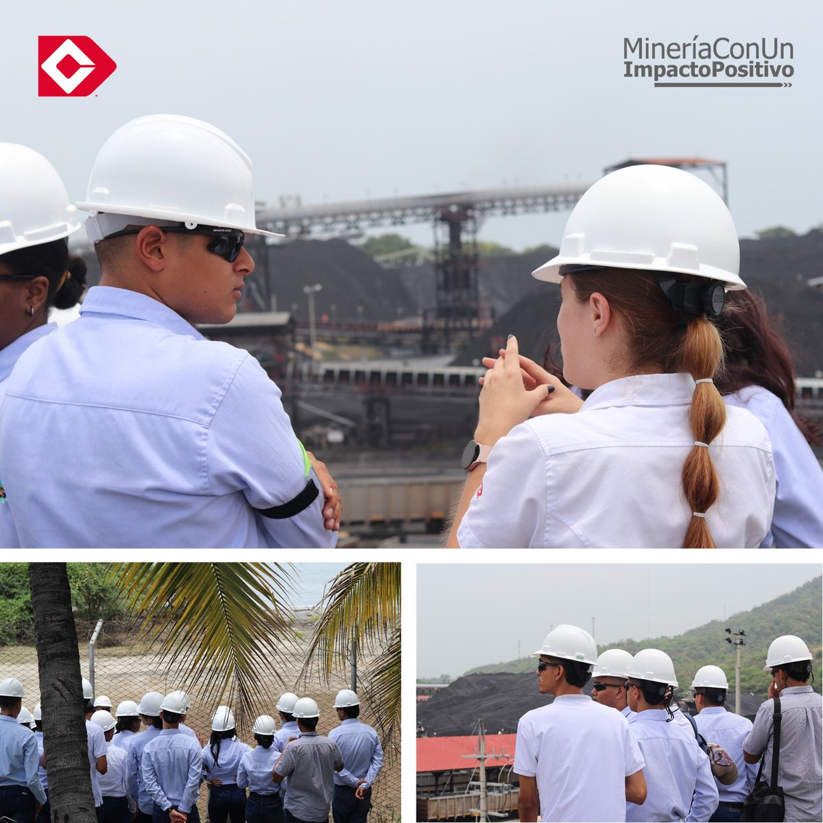 DrummondLtdCo's tweet photo. Recibimos la visita de estudiantes📚 del programa de logística portuaria y marítima de la @CBN_Colombia, quienes estuvieron interesados en conocer la infraestructura de nuestro #PuertoDrummond🚢 y los distintos procesos de transporte y exportación de carbón. https://t.co/SLDp0HgTir