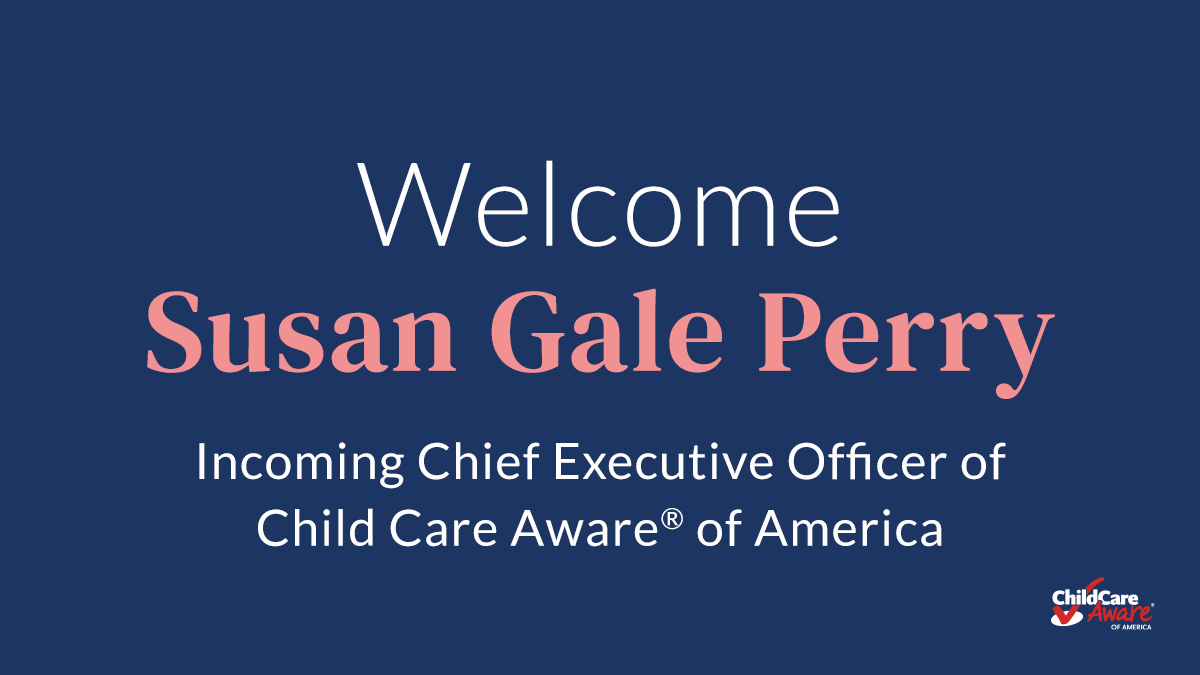 ChildCareAware's tweet photo. Big news! @SusanGalePerry will be (re)joining our organization as our next CEO. Susan, a nationally recognized early childhood and human services leader, will be a fantastic addition to our team. https://t.co/Ht3WA9Ekhw #childcare #ece #earleyd https://t.co/e38m9rixN4