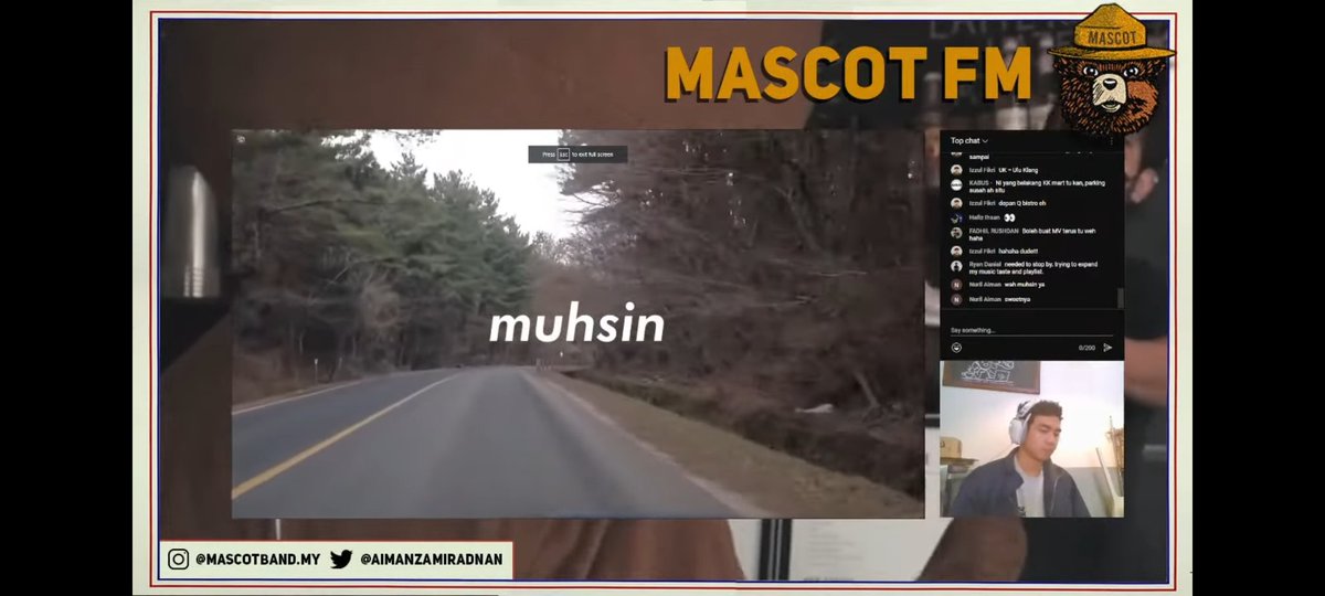 Terima Kasih @aimanzamiradnan dengar &amp; share lagu kami kat Mascot FM. It is an honor! Hangpa semua boleh checkout kat Youtube Mascot FM

youtube.com/live/wryNsQOap…