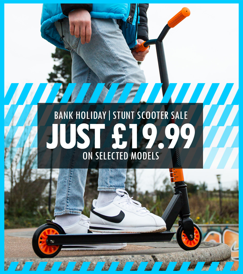 Now is the time to shop from our range of popular Wedge and Aztec stunt scooters to get the best price possible for only £19.99 on these select models! - mailchi.mp/twobarefeet/se…