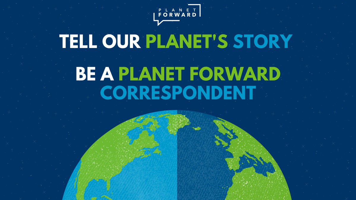 Planet Forward Correspondent applications are open! Our Correspondents: ☑️ Regularly contribute to PlanetForward.org ☑️ Work with our team and network of experts ☑️ Travel to the 2024 Summit ☑️ Develop their storytelling skills Apply by May 22! planetforward.org/correspondent-…