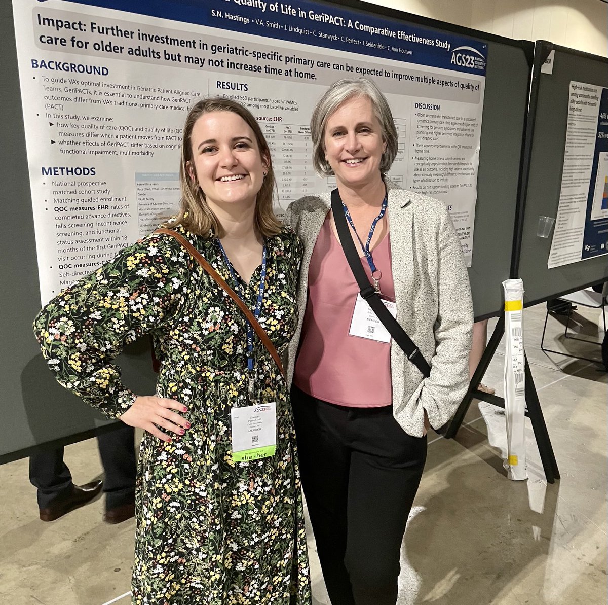 Nicki Hastings MD (@hastingsnicki) on Twitter photo What a joy to catch up with <a href="/dukemedicine/">Duke Department of Medicine</a> resident and future <a href="/DukeGeriatrics/">Duke Geriatrics</a> fellow 🎉 <a href="/ChelPerfectMD/">Chelsea Perfect, MD MPH</a>. If you’re at #AGS23 find Chelsea at the 2:45 poster session **D207** and learn more about our work evaluating VA’s geriatrics primary care model What a joy to catch up with <a href="/dukemedicine/">Duke Department of Medicine</a> resident and future <a href="/DukeGeriatrics/">Duke Geriatrics</a> fellow 🎉 <a href="/ChelPerfectMD/">Chelsea Perfect, MD MPH</a>. If you’re at #AGS23 find Chelsea at the 2:45 poster session **D207** and learn more about our work evaluating VA’s geriatrics primary care model