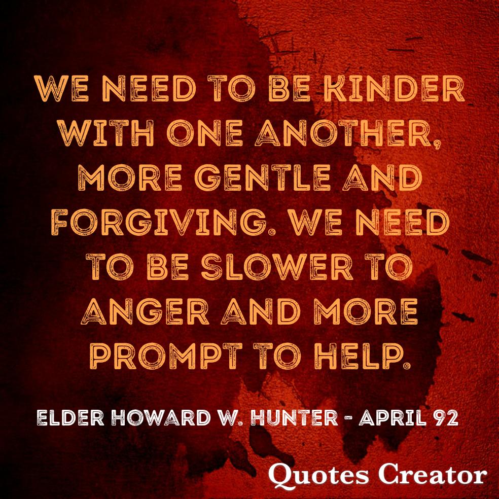 BabyBackSaint's tweet photo. Kindness and understanding matter! #LatterDaySaint #OnAJourney #TwitterStake #GeneralConference #GenConf #April92 #ElderHunter #BeKind #KindnessMatters https://t.co/FqqAhmPBqE