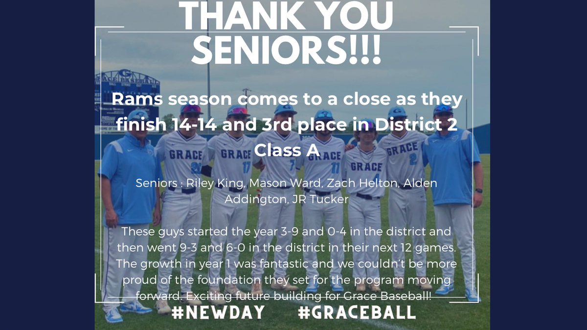 Grace Christian Academy Baseball tweet media