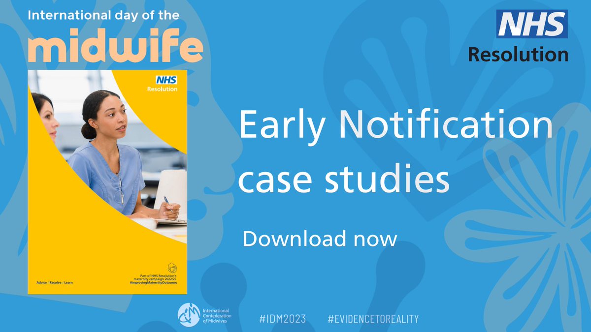 We have gathered together learning from our #EarlyNotification Scheme and produced a number of case stories to help support learning from harm identified through claims.

Download them all here ➡️ bit.ly/3j10atv 

#IDM2023 #EvidenceToReality #InternationalDayOfTheMidwife