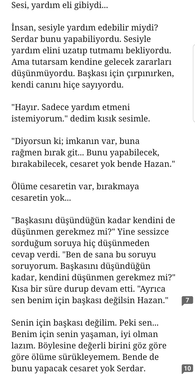 👑Emperor Exo's Aeri👑 (@heaven_sekaihun) on Twitter photo "Serdar için, yaşaması için, her şeyden vazgeçip ömürlük esaretime devam edecektim. Vicdanı rahat etmeyecekti ama yaşayacaktı. Beden ölmese de ruhu ölürdü."
"Sesi yardım eli gibiydi"
"Ölüme cesareti var, beni bırakmaya cesareti yok"
<a href="/perfectpinar16_/">Perfectpinar16</a>
#MahallemdekiAsker #serhaz "Serdar için, yaşaması için, her şeyden vazgeçip ömürlük esaretime devam edecektim. Vicdanı rahat etmeyecekti ama yaşayacaktı. Beden ölmese de ruhu ölürdü."
"Sesi yardım eli gibiydi"
"Ölüme cesareti var, beni bırakmaya cesareti yok"
<a href="/perfectpinar16_/">Perfectpinar16</a>
#MahallemdekiAsker #serhaz