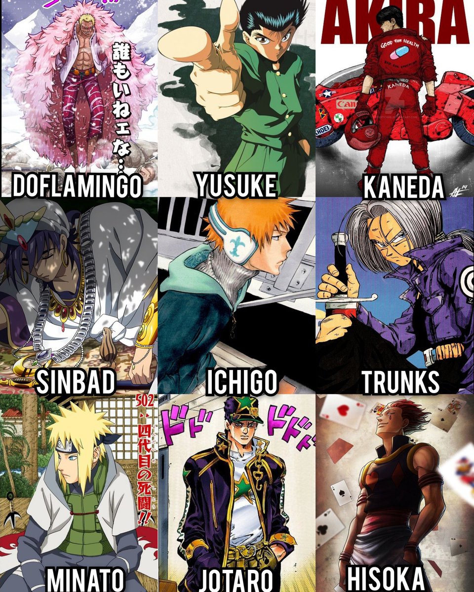 AnisYahiaM23's tweet photo. Which anime character has the best overall drip in anime history? https://t.co/YaxJDfrdU3