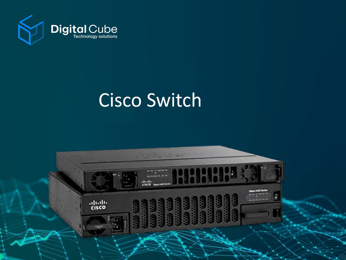 DCTechsol's tweet photo. Cisco Switch provides many benefits that a low-end model can’t. It has better ports and higher switching capacity, allowing faster data transfer as it has greater security features. https://t.co/kRIt8AS4tV

#Router #Cisco #Ciscorouter #CiscoSwitch #Ciscorouters #Technology https://t.co/Bo2mj2e3mH