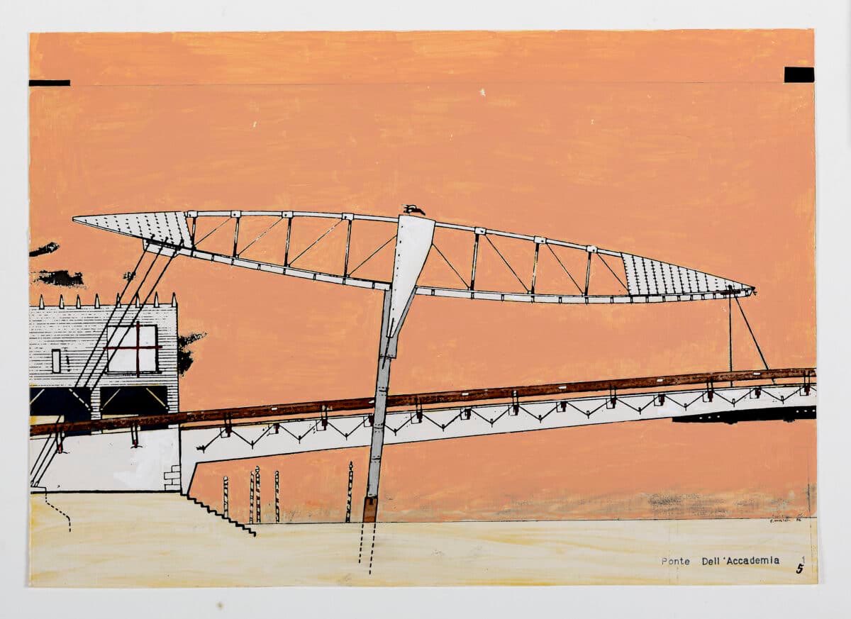 Peter Wilson’s Bridgebuilding No.4 Pont dell’Accademia, 1985-86.