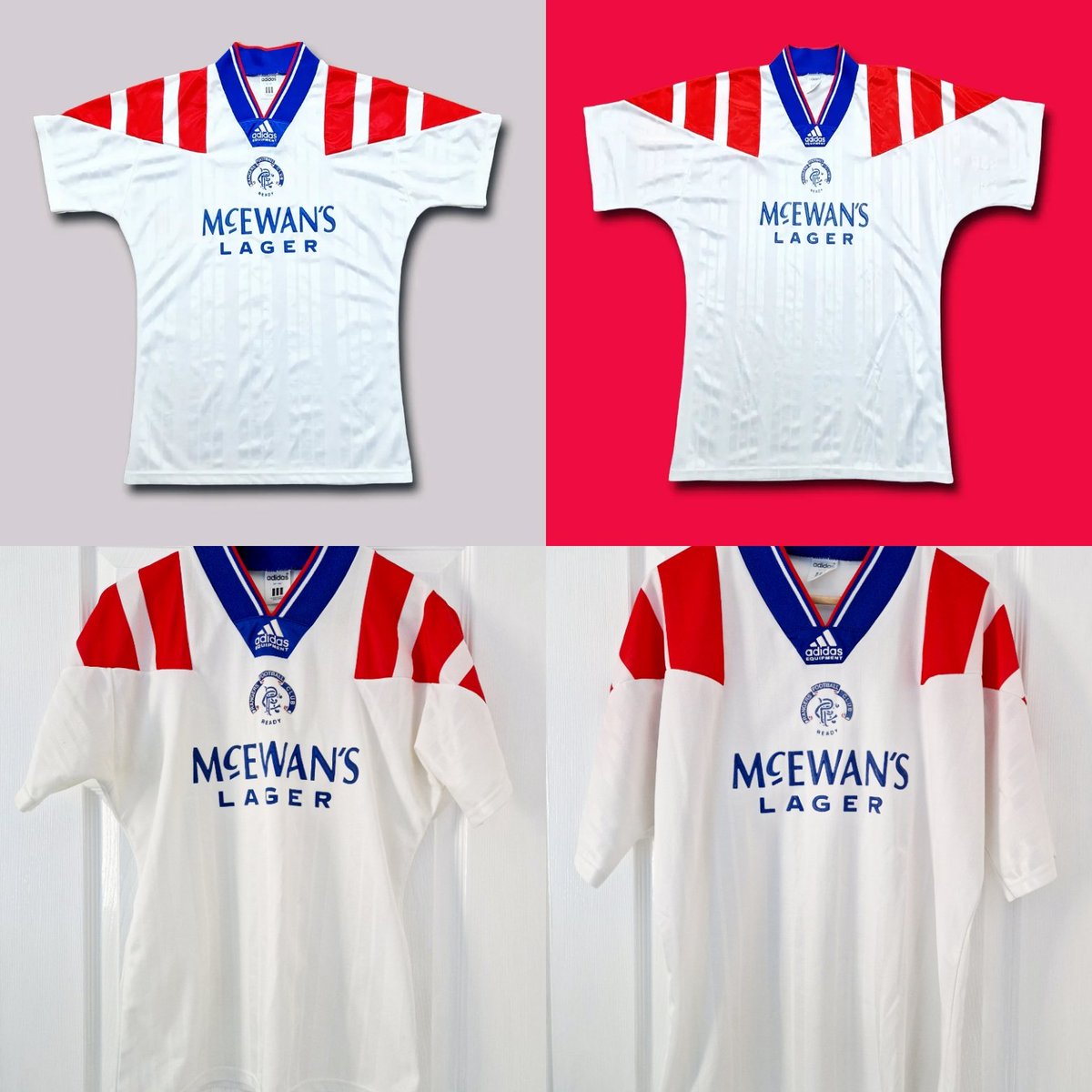 Last of the Doublers for the week 🔴⚪🔵
Proper classic, 92/93 Away

Size Small (34/36) - £95
Size Large / XL (42/44) - £115

Both excellent condition 👌
Prices include post ✉️
Retweets Appreciated 🤝

#RangersFC