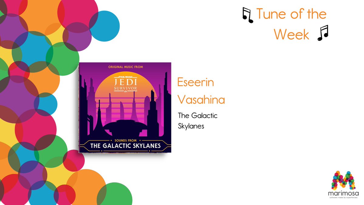 marimosadigital's tweet image. Marimosa Office Tune of the Week!

Eseerin Vasahina - The Galactic Skylanes

We're in our Star Wars Era ⚔️ Let us know what you're listening to! 😎

ow.ly/sOVV50Oh75I

#officetune #tuneoftheweek #softwaredevelopment