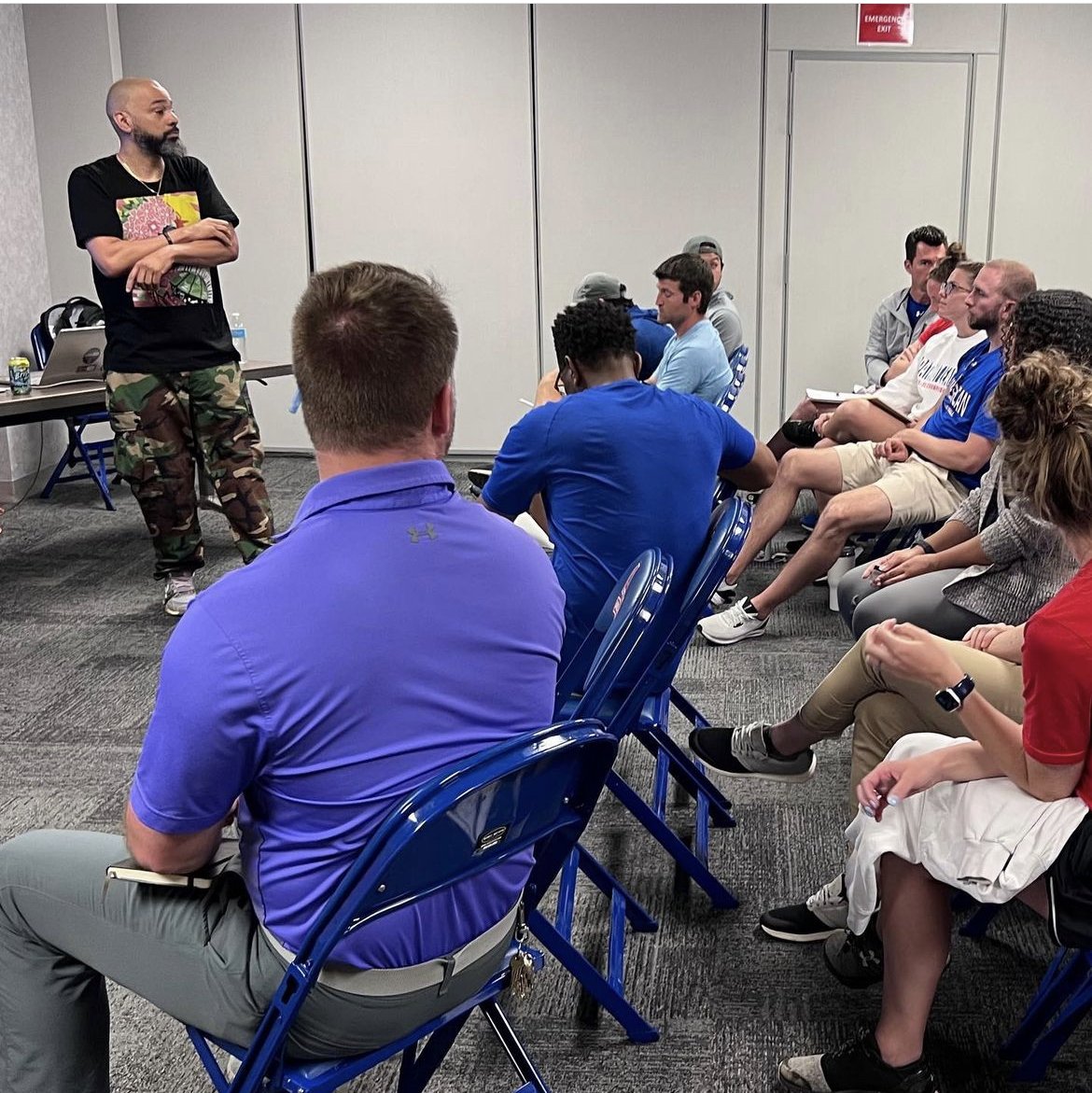 Repost from @aueagles
•
Kyle Williams, the Chief Empowerment Officer of @alongtalk2020, recently led the entire AU Athletics staff through a journey that helps tear down the walls of ignorance with the goal of empowering participants to become actively anti-racist.