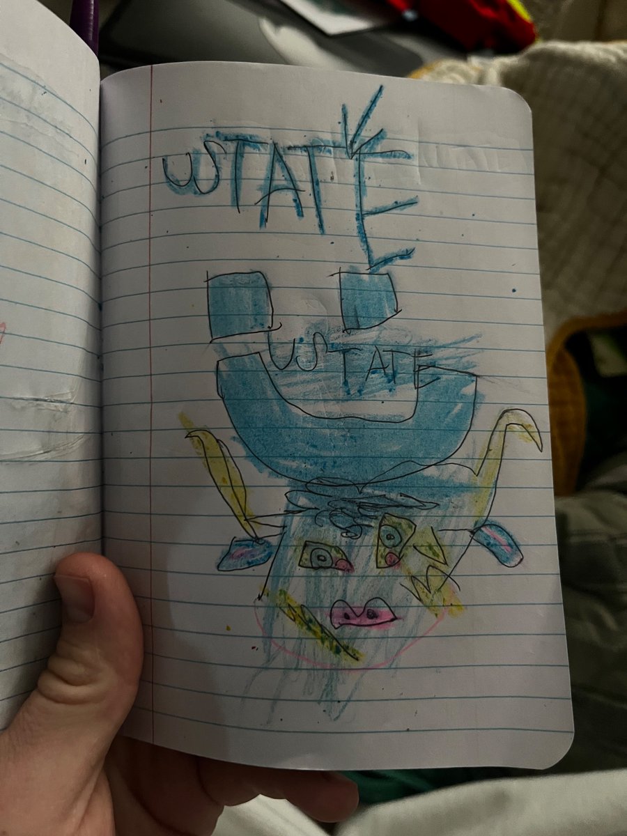We must be teaching something right at home! I found this drawing in a random notebook of my 6 yo daughter this morning!! #utahstateuniversity #goaggies #aggiesalltheway
