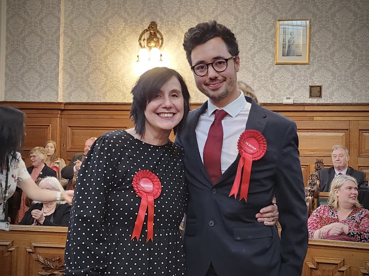 We’ve only gone and done it! Me and my mum elected as the first ever @UKLabour councillors for Bredbury & Woodley!! Can’t believe it! 🌹🌹🌹