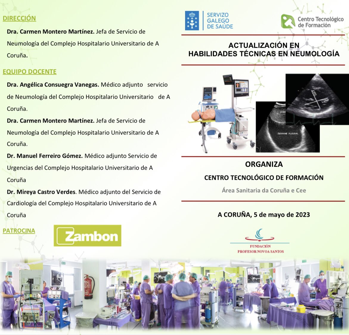 CTF_ASACEC's tweet photo. Una edición más del Curso de Actualización en habilidades técnicas en Neumología organizado dirigido e impartido por profesionales del #CHUAC #asacec https://t.co/ETNSCIcnrb