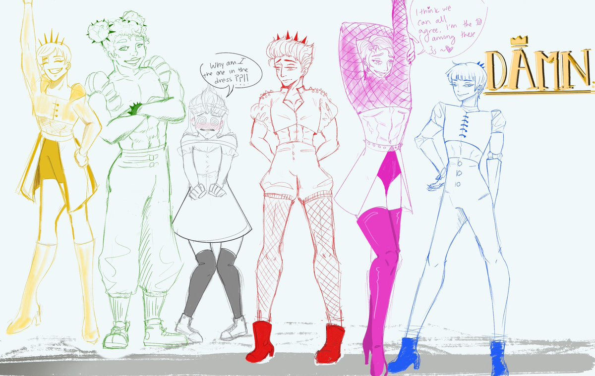 TheSpoodles's tweet photo. Welcome to Musical redacted hell, today I’ve made the damn bois into the six wives of Henry VIII from the pop star musical Six
#RedactedASMR #redactedgavin #redactedaudio #redacteddamien https://t.co/lXt6R46Za9