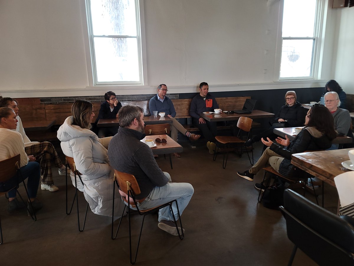KellyBroughDen's tweet photo. Meeting Denver, talking to Denver, and listening to Denver to help find a path through our challenges.

"Steam Espresso Bar" 

#PromiseofDenver #kellybroughformayor #denver #coffeewithkelly #denvercolorado #copolitics #DenverMayor #womenwholead https://t.co/ABTElzamrj