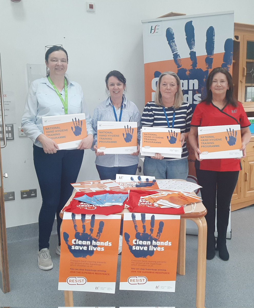 Celebrating World Hygiene Day in St Brendan's CNU Loughrea with Link Practitioners, Rose Mcdonagh, Josephine Slattery and Norma Fenton. Well done on all the training. #BacktoBasics #CleanHandsSaveLives @Ina0Brien @McgrathRamona @GwenRegan1 @GrainneMchale