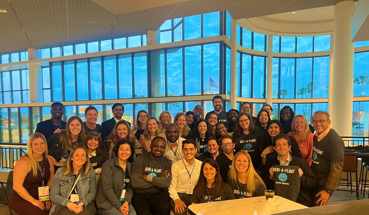 #GeriAFloat in the #AGS23 house!!!! Loved connecting with our strong 💪🏻 fellow community from across the country last night in the flesh!! The smiles and hugs make this labor of love so worthwhile @agoroncy <a href="/DrMariu/">Mariu Duggan</a> <a href="/AmerGeriatrics/">American Geriatrics Society</a>