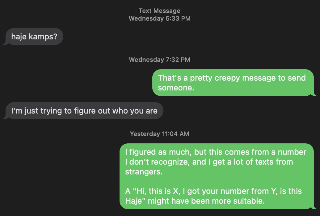 Haje's tweet image. Huge #PRfail here... Don't do this. Ever. If I find out who this is, I'll blacklist the fuck out of you.
