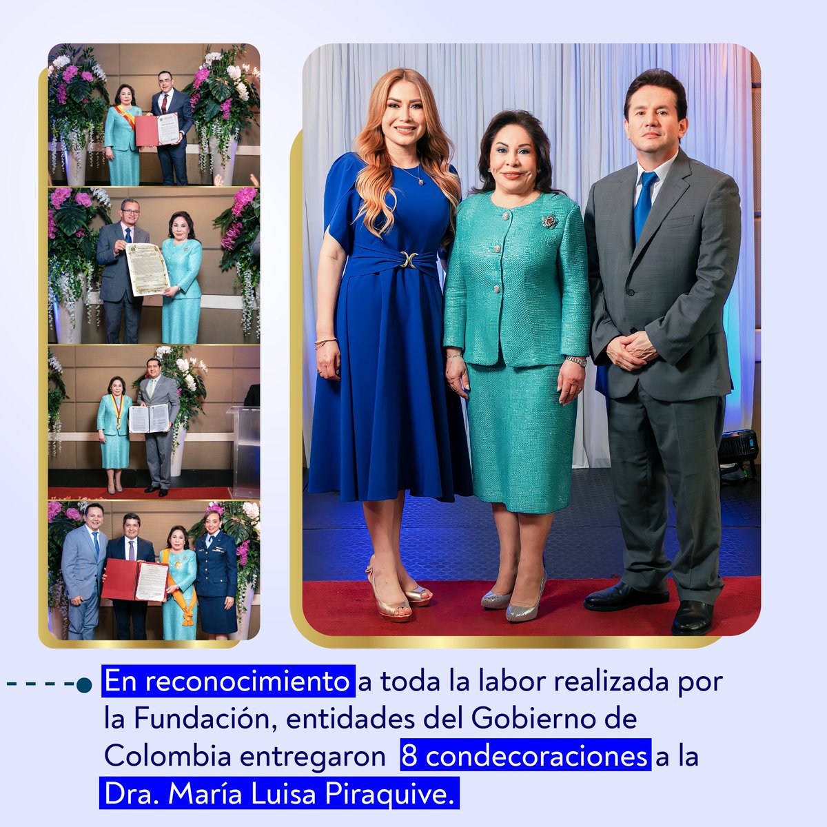 En la <a href="/FIMLM/">Fundación Internacional María Luisa de Moreno</a> queremos recordar cada momento vivido en el 2022, la esperanza y el aliento que lleva la Dra. <a href="/MLPiraquive/">María Luisa Piraquive</a> a quienes más lo necesitan. Pronto te contaremos más en nuestro #InformeGestiónFIMLM⏳  Cuéntanos de qué manera has sido feliz ayudando a alguien. Te leemos 👇